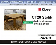 Klose - CT28 stolik kawowy, dąb dziki ef. wosku